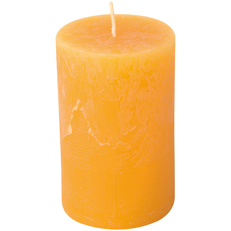 Candela cilindrica bright yellow cm Ø7x11