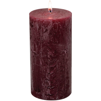 Candela cilindrica dark red cm Ø7x14