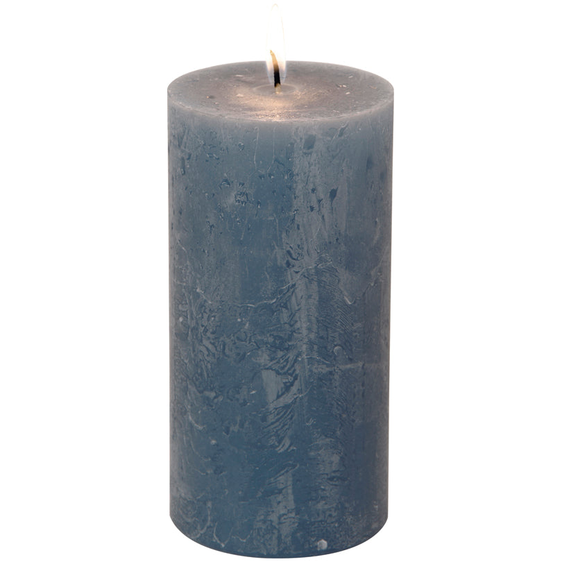 Candela cilindrica blue cm Ø7x14