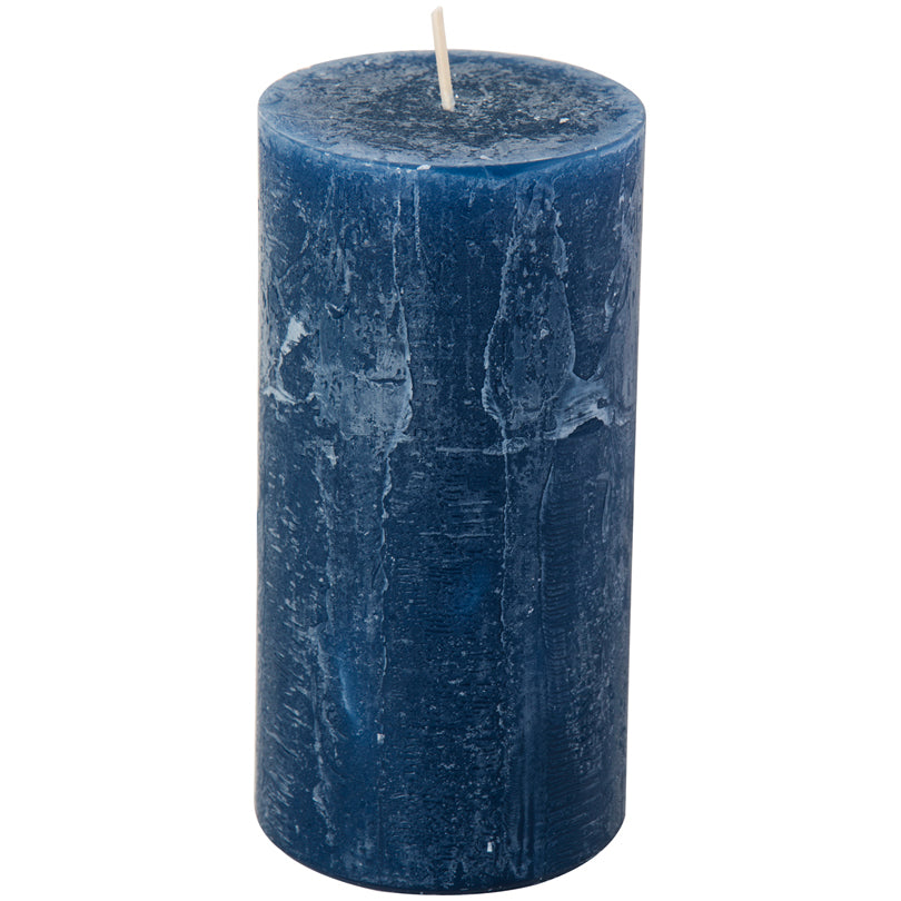 Candela cilindrica dark blue cm Ø7x14