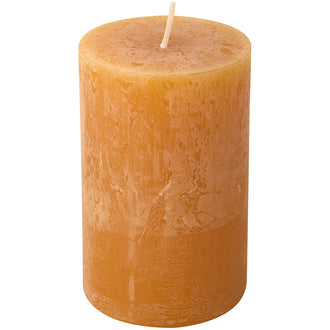 Candela cilindrica amber cm Ø7x14