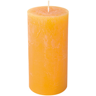 Candela cilindrica bright yellow cm Ø7x14