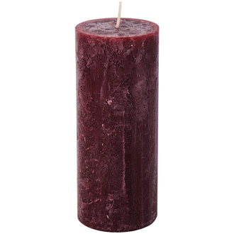 Candela cilindrica dark red cm Ø7x17