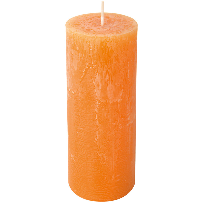 Candela cilindrica orange cm Ø7x17