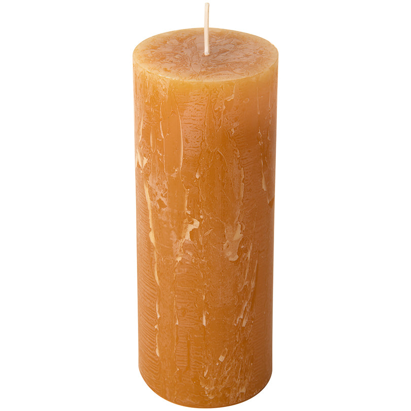 Candela cilindrica amber cm Ø7x17