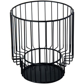 Portacandela tondo black cm Ø13x14