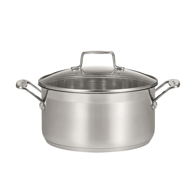 Casseruola media "IMPACT" con coperchio in vetro cm Ø22x14,1/l 4,5