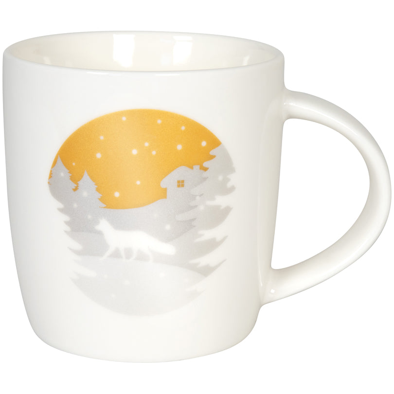 Tazza, disegno: Simply Golden - Volpe ml 350/cm Ø8,8x9,2