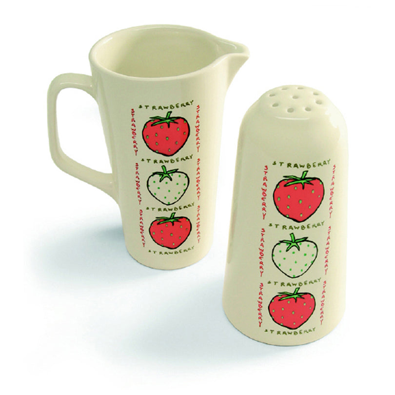 Spargizucchero e lattiera Stawberry