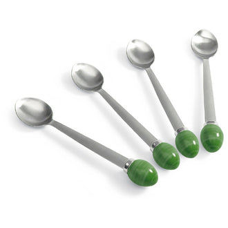 Cucchiaio uovo 4 pezzi  VERDE CM12