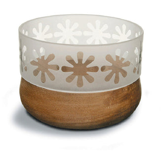 Portacandele "FLOWER" VET./LEG.CM7