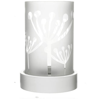 Portacandele BCO VETRO/LEGNO CM12X17,5