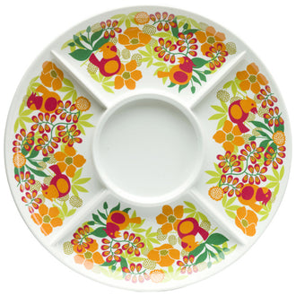 Piatto PORTATA ROSSO MELAMINA CM30