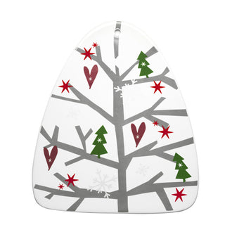 Piatto PORTATA CHRISTMAS GRES CM31,5X27X1