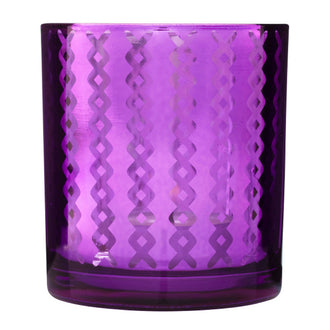 Portacandele 3PZ.MIRROR VIOLA CM7X8