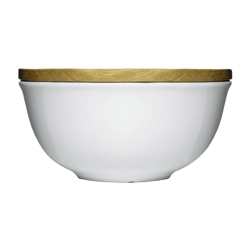 Ciotola con coperchio KEEP GRES/LEGNO CM12X7