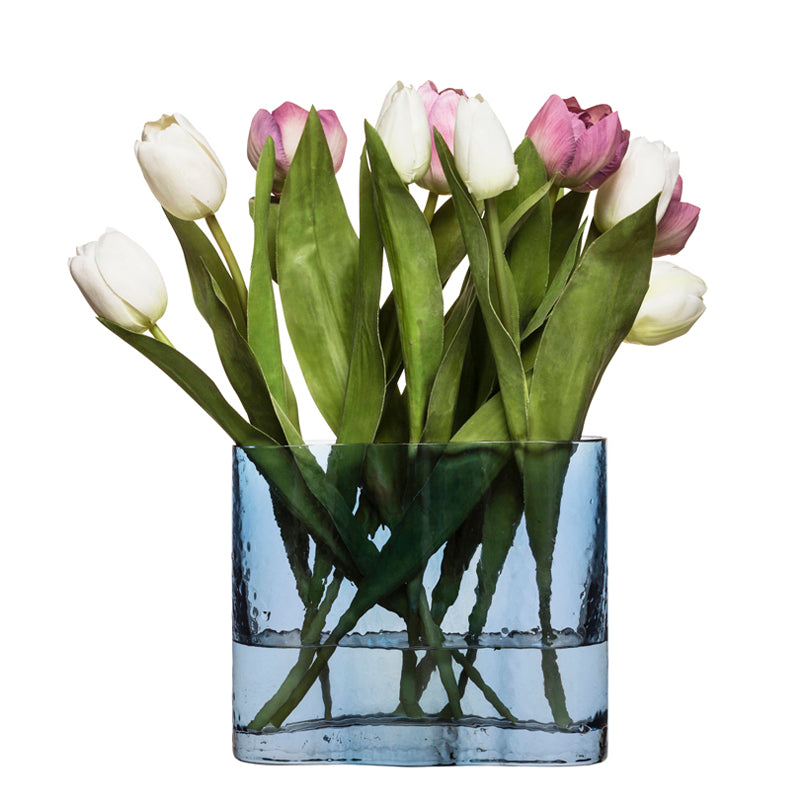 Vaso "SILHOUETTE" BLU CM 19X8,5X16 CM 19X8,5X16