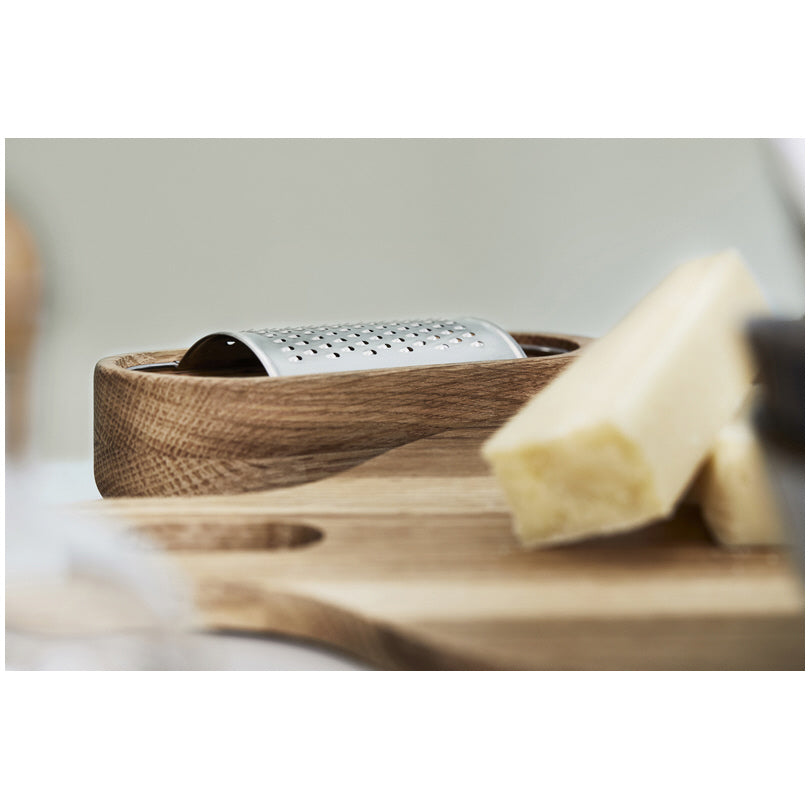 Grattugia formaggio con recipiente di raccolta Oak cm 27x7x4,2