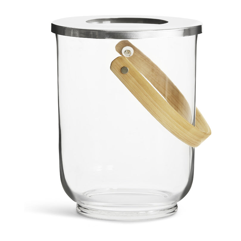 Lanterna/Vaso per fiori tondo "Nature" cm Ø18,5x23