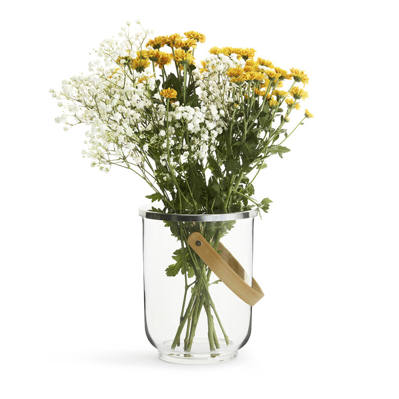 Lanterna/Vaso per fiori tondo "Nature" cm Ø18,5x23