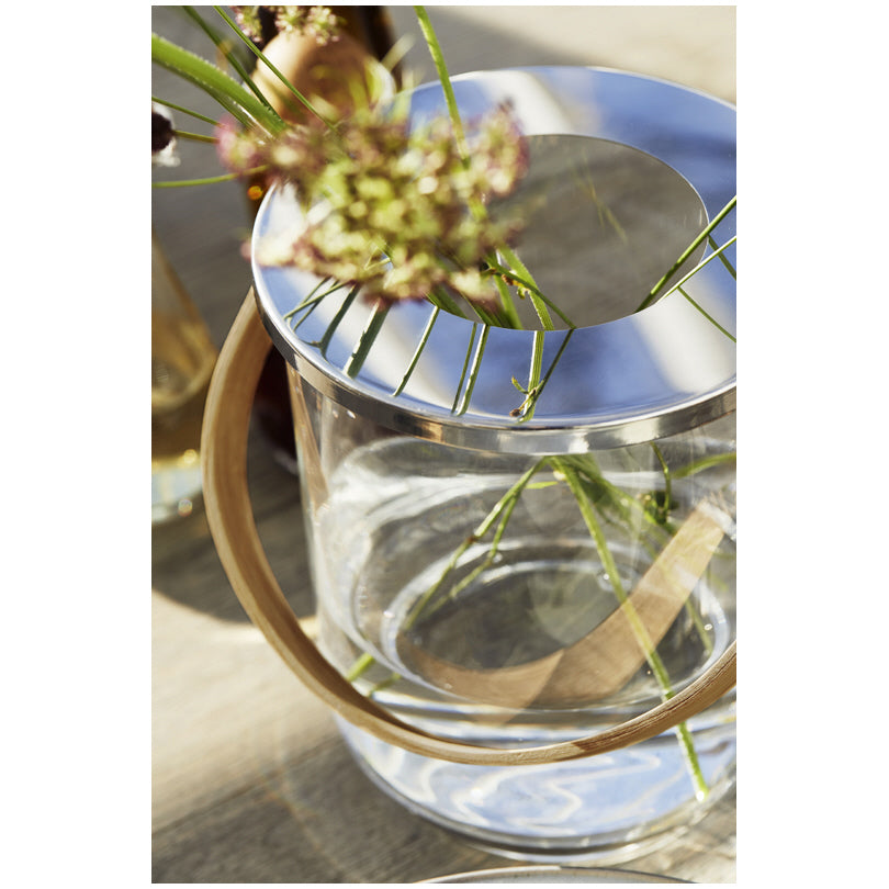 Lanterna/Vaso per fiori tondo "Nature" cm Ø18,5x23