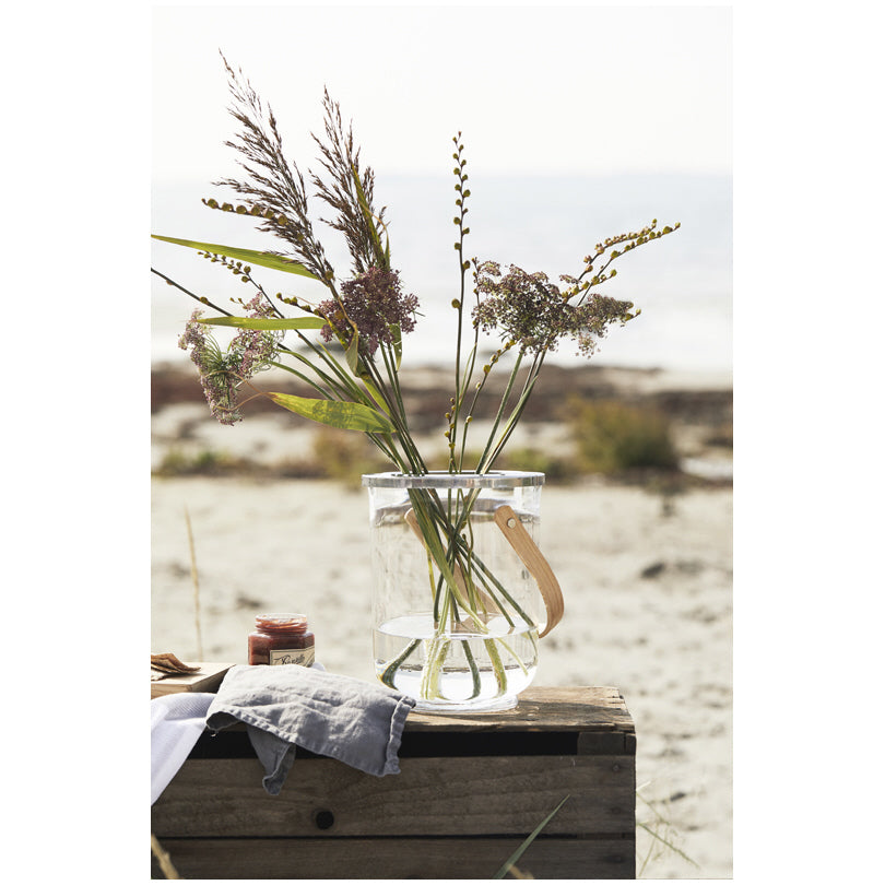 Lanterna/Vaso per fiori tondo "Nature" cm Ø18,5x23