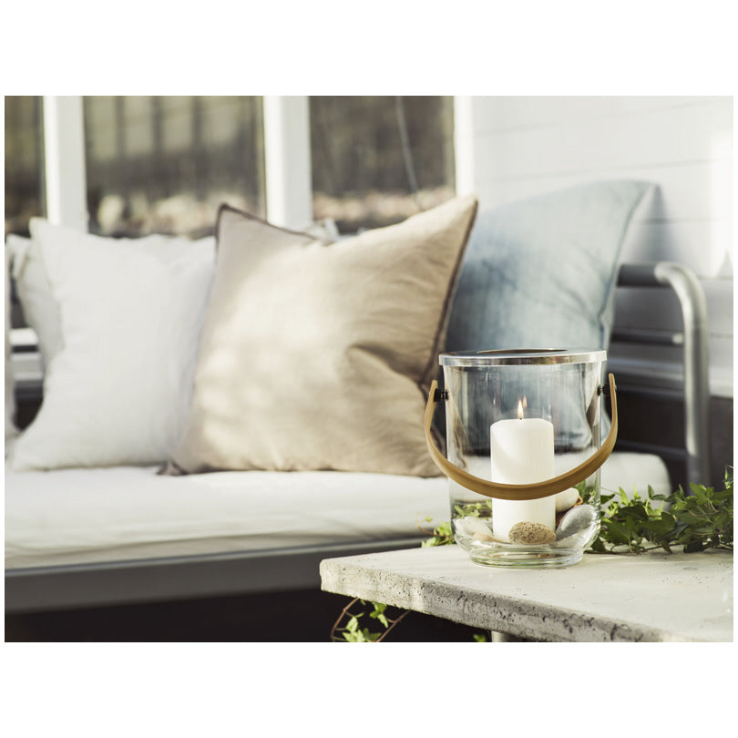 Lanterna/Vaso per fiori tondo "Nature" cm Ø18,5x23