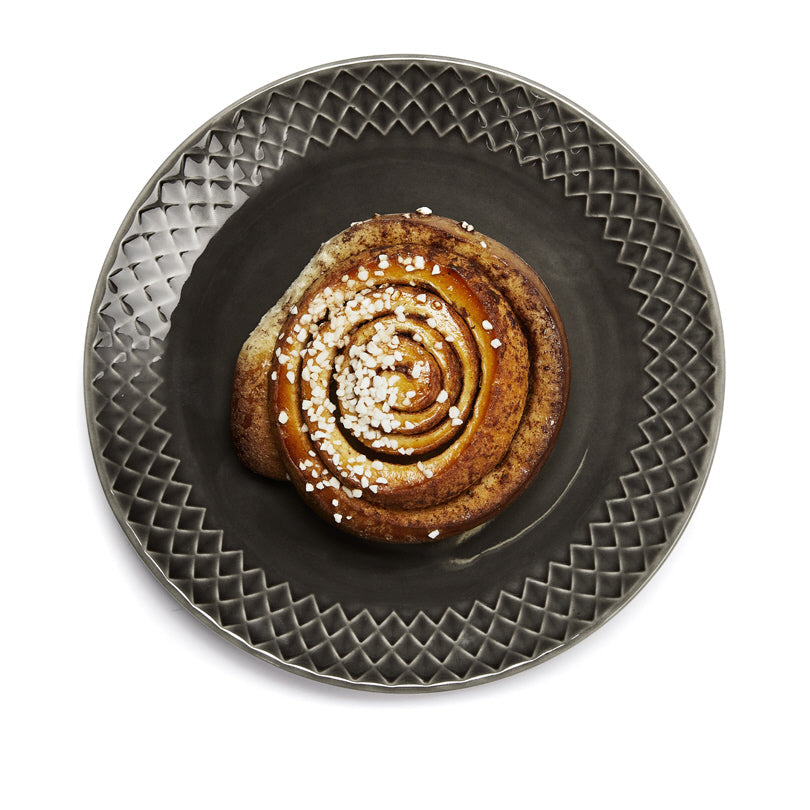 Piatto colazione tondo con rilievo "Coffee & More" cm Ø20x2