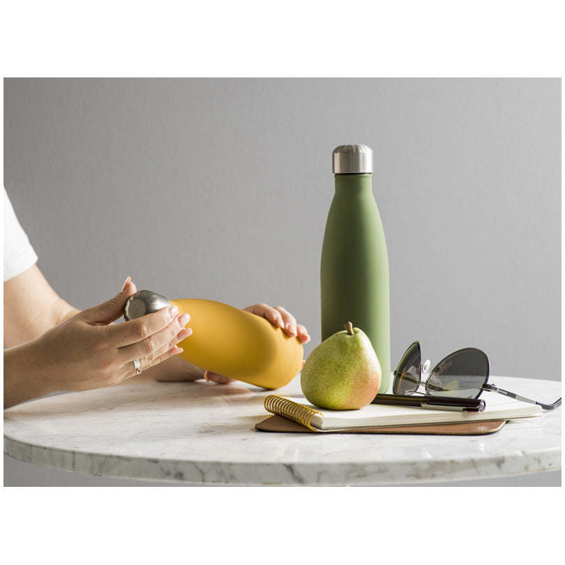 Bottiglia termica a doppia parete "To Go - Rubber" cl 50/cm Ø7x25,5