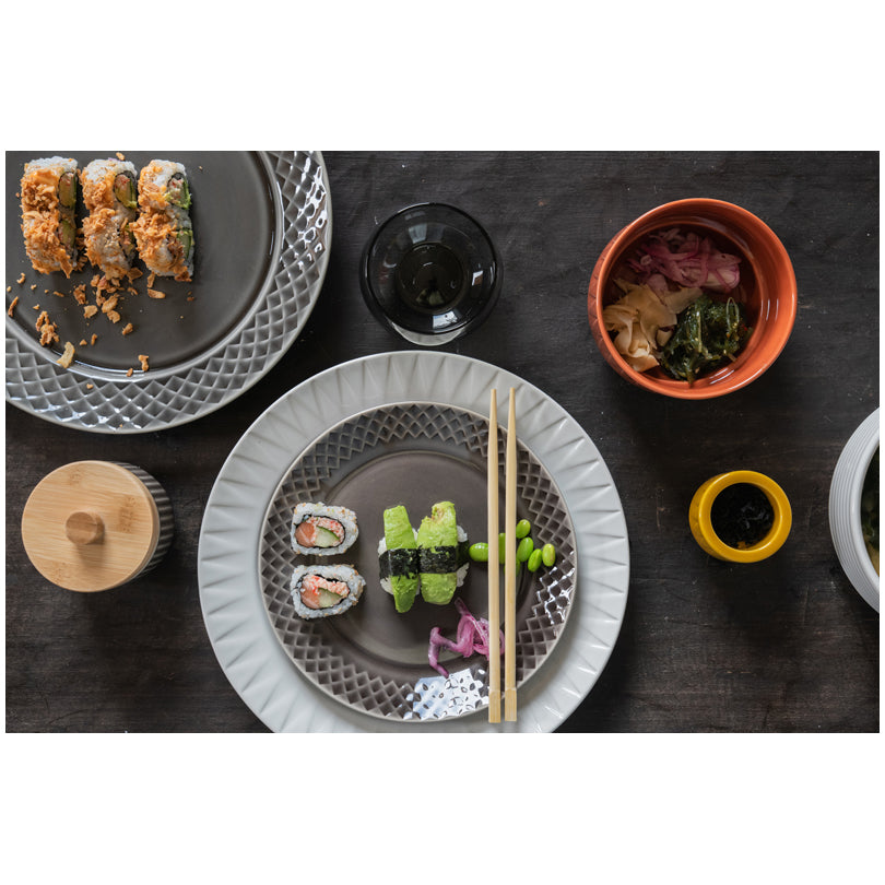 Piatto piano con rilievo "Coffee & More" cm Ø27x2