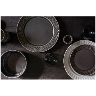 Piatto piano con rilievo "Coffee & More" cm Ø27x2