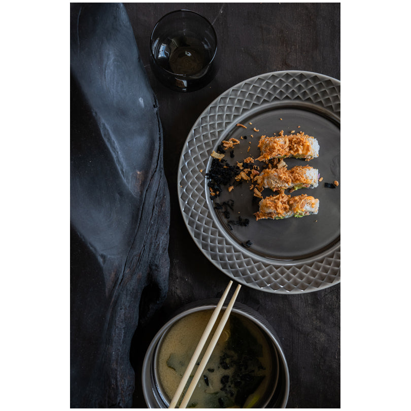 Piatto piano con rilievo "Coffee & More" cm Ø27x2