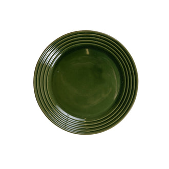 Piatto colazione tondo con rilievo "Coffee & More" cm Ø20x2