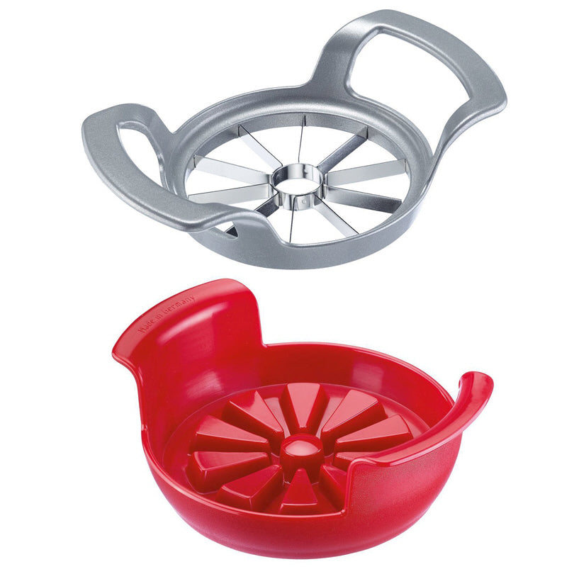 Tagliamele e -pere con base Divisorex Spezial per 10 spicchi cm 17x14x5