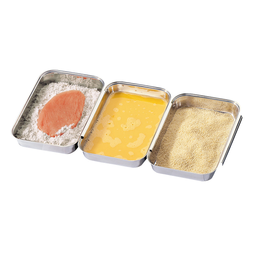 Set per impanare 3pezzi cm 22x15x3