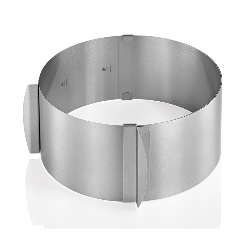 Anello torte regolabile tondo cm 16-30x8,5