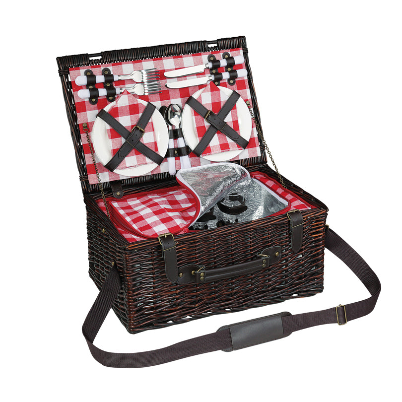 Cesto picnic "Varese" per 4 persone cm 46x30x22