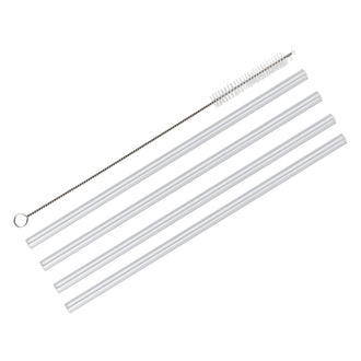 Cannucce in vetro Vetro con spazzolino per la pulizia, 5 pezzi cm Ø0,8x23