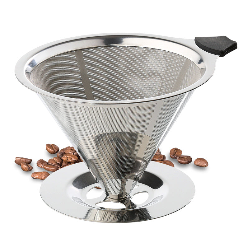 Filtro caffè permanente con supporto, Gr. 4 cm Ø12,5x9