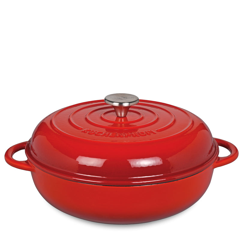 Padella alta con coperchio bombato in ghisa "Provence" l 3,9/cm Ø28x7,5