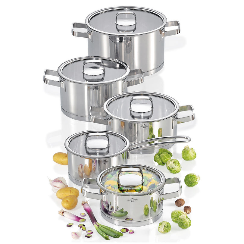 Batteria pentole "San Remo", 10 pezzi cm Ø16-20-24