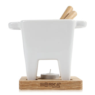 Fonduta al cioccolato/formaggio Tapas, set di 4 pezzi ml 200/cm 14,5x11x12