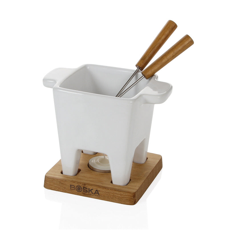 Fonduta al cioccolato/formaggio Tapas, set di 4 pezzi ml 200/cm 14,5x11x12