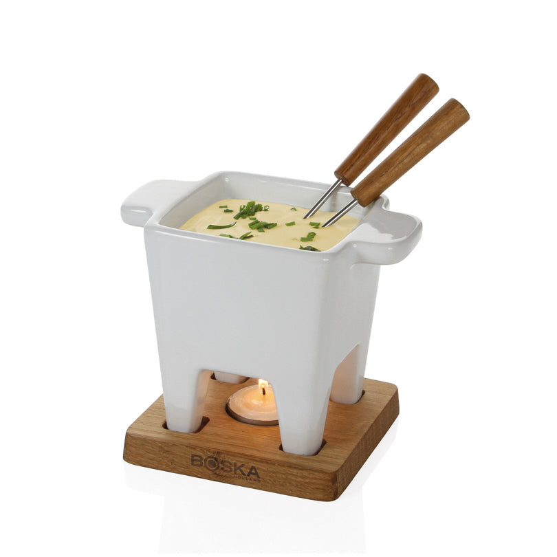 Fonduta al cioccolato/formaggio Tapas, set di 4 pezzi ml 200/cm 14,5x11x12