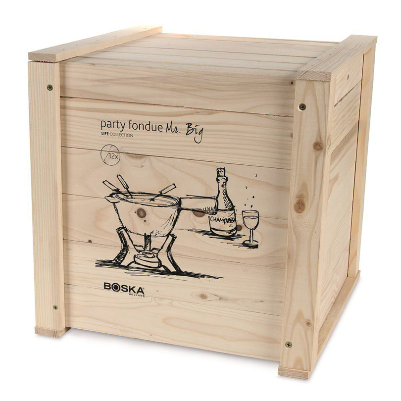 Fonduta al formaggio/cioccolato Mr. Big per 12 persone, set di 17 pezzi l 6,5/cm Ø33x30