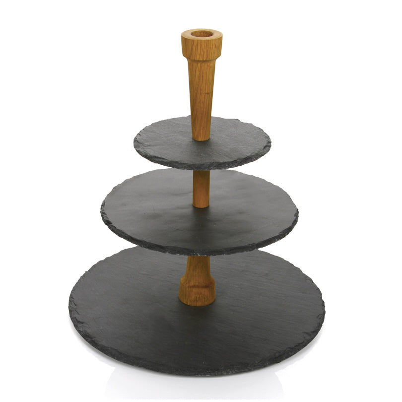 Etagere tonda a 3 piani Party Tower cm Ø30x33