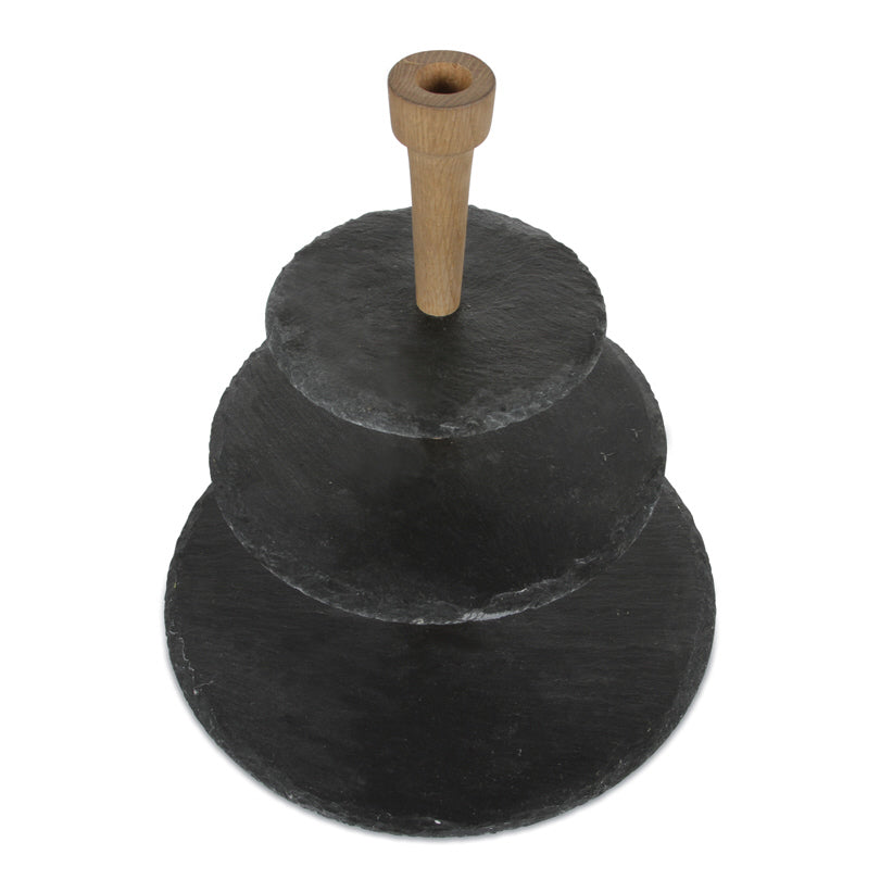 Etagere tonda a 3 piani Party Tower cm Ø30x33