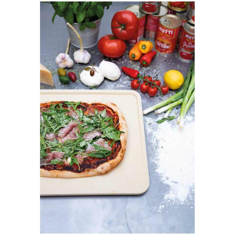 Pietra per pizza rettangolare "Deluxe" cm 40x32x2