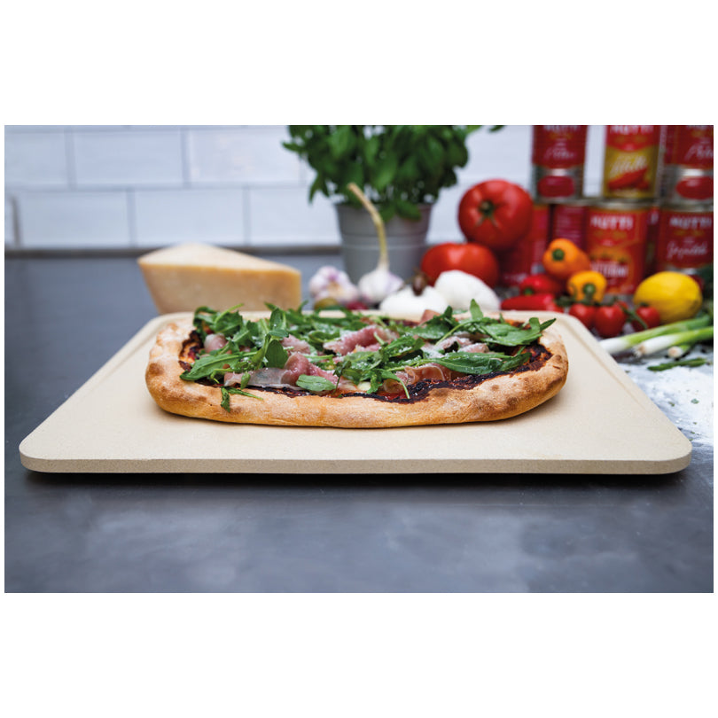 Pietra per pizza rettangolare "Deluxe" cm 40x32x2