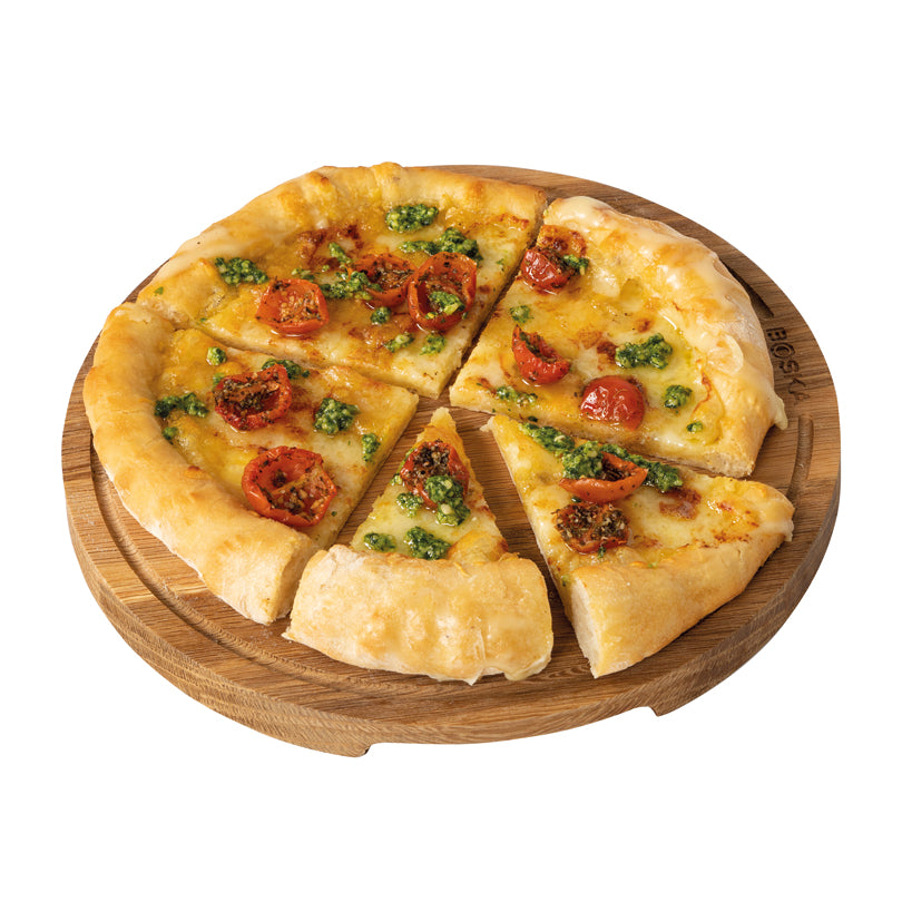 Tagliere per servire pizza tondo M "Friends" cm Ø29x2